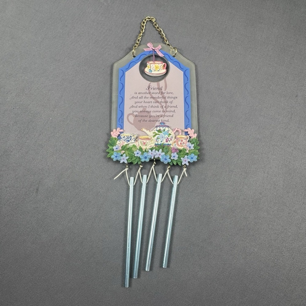 Friend Quote Decorative Wall Plaque With‎ Chimes